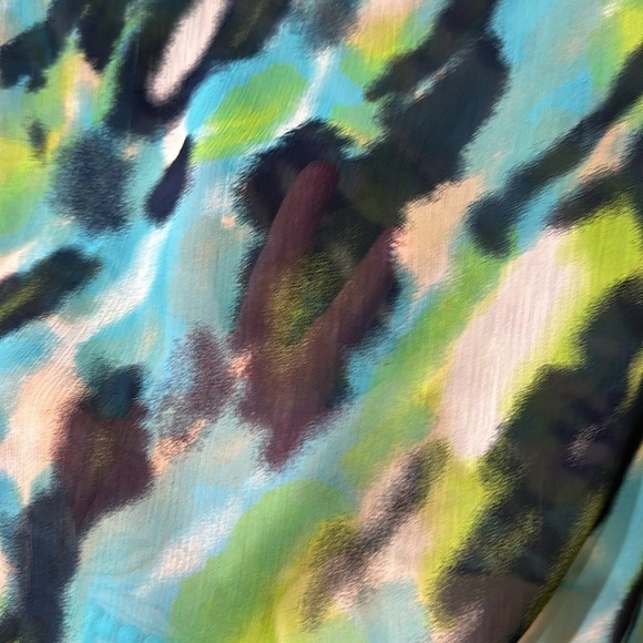 Cato blouse. Large flowing sleeves. Sheer top. - Picture 5 of 5